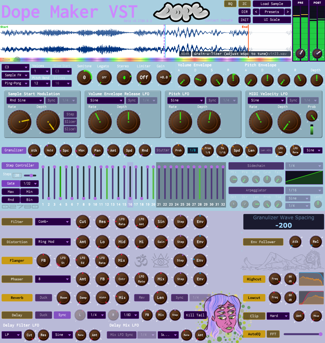 Dope Maker VST Plugin Interface